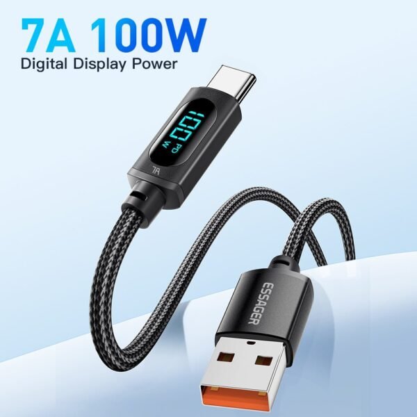 1000x1000_ES-X28_A-C3_pFUV5yik4G كابل شحن Essager USB-A إلى Type-C مع شاشة رقمية لعرض الطاقة.
