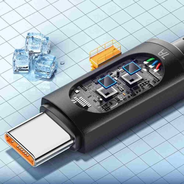 1000x1000_ES-X28_C-C8_KqABUhI91l_4PN4fCQP6b كابل شحن Essager USB-A إلى Type-C مع شاشة رقمية لعرض الطاقة.