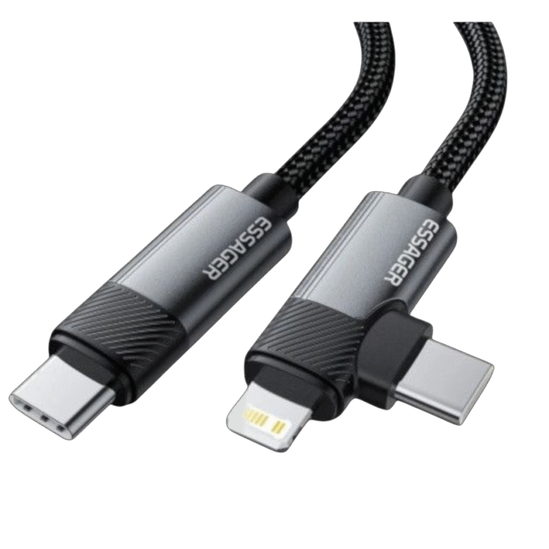 كابل شحن سريع من نوع Essager PD 65W Max 2 في 1